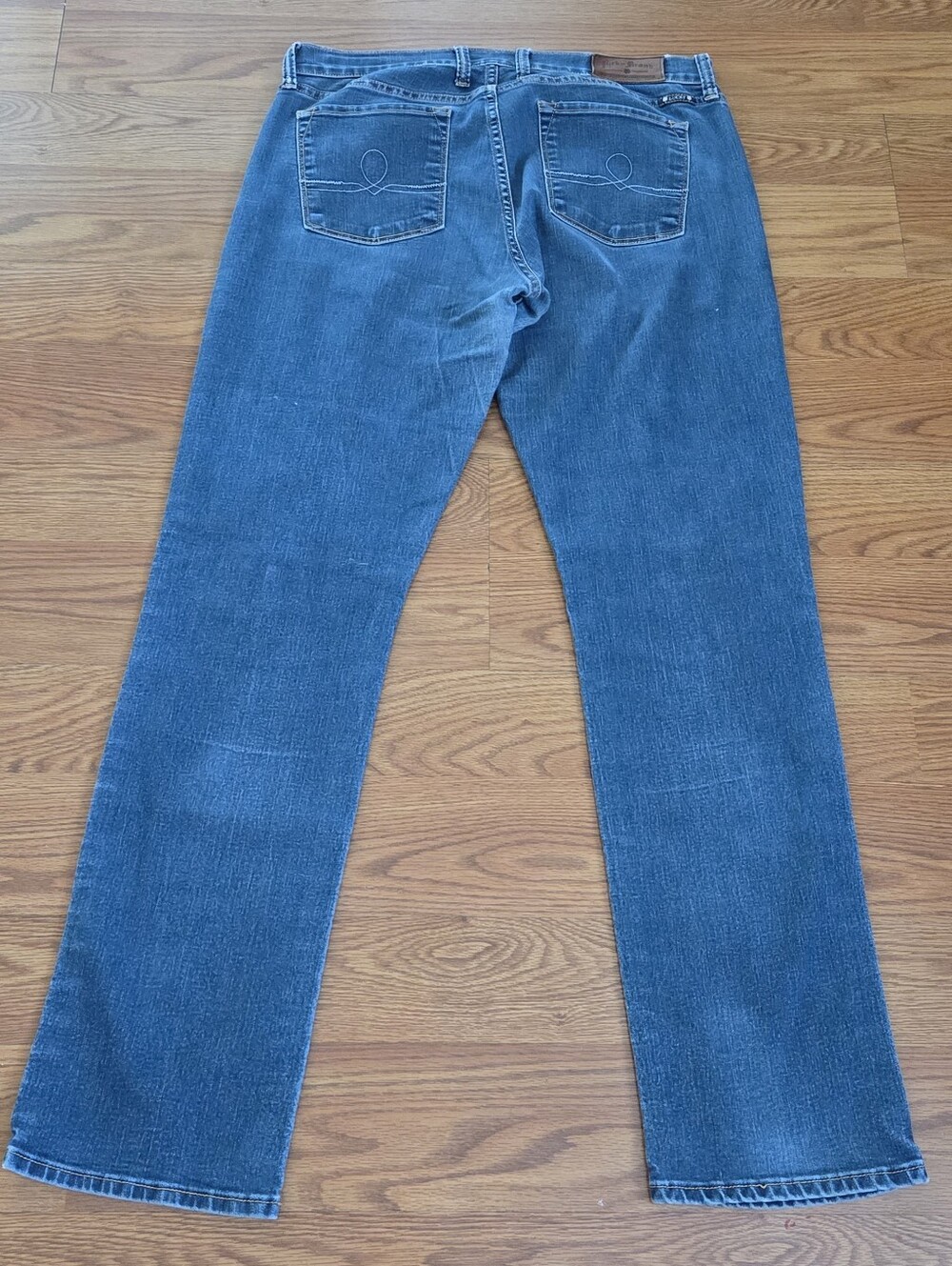 Y2K Lucky Brand Jeans Womens 12 / 31 Regular Sofia Straight Leg Baggy Stretch - Picture 11 of 12
